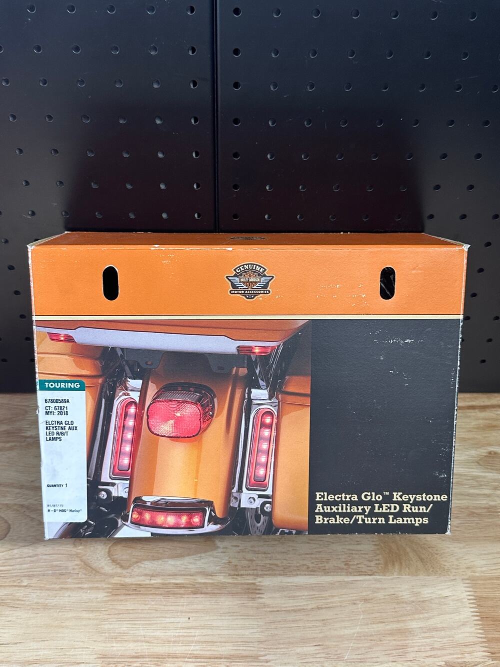 harley davidson electra glo keystone auxiliary led run/brake/turn lamps